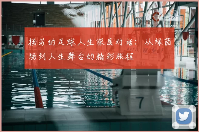 杨芳的足球人生深度对话:从绿茵场到人生舞台的精彩旅程