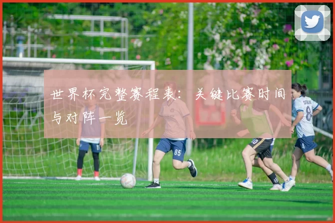 世界杯完整赛程表:关键比赛时间与对阵一览