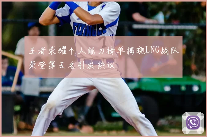 王者荣耀个人能力榜单揭晓LNG战队荣登第五名引发热议
