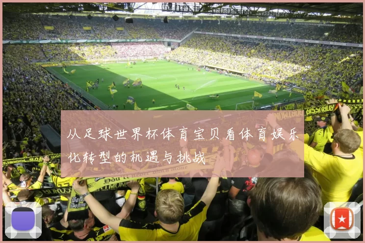 从足球世界杯体育宝贝看体育娱乐化转型的机遇与挑战