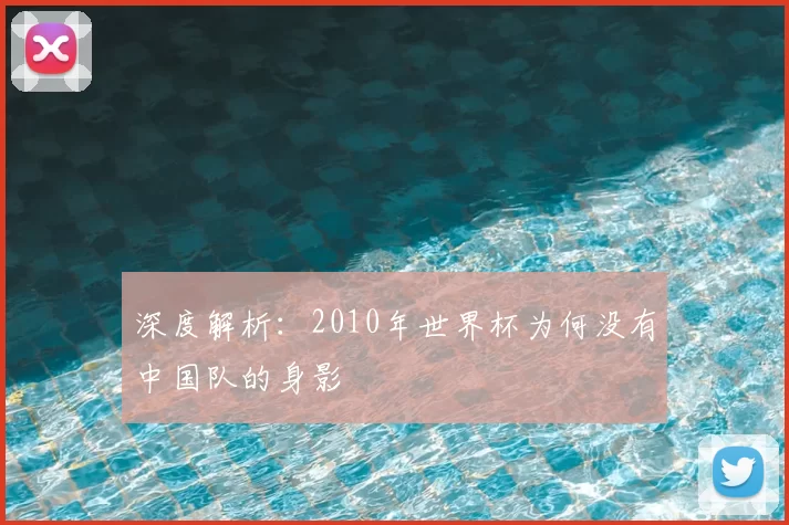 深度解析:2010年世界杯为何没有中国队的身影